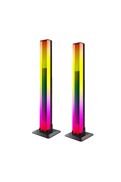 NEXTLY Set de 2 lumini LED ambientale inteligente RGB, control prin aplicație...