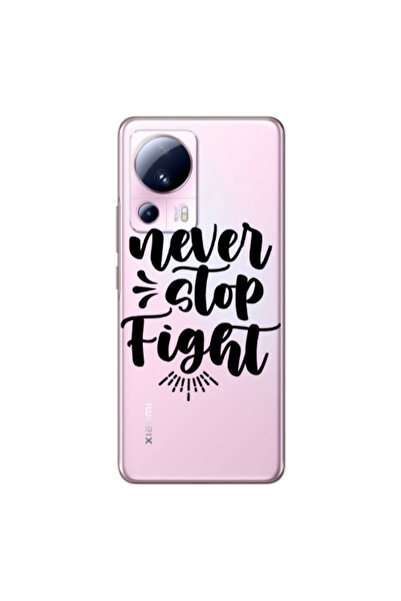 Other Xiaomi Mi 13 Lite Never stop fight Transparent Silicone TPU Θήκη