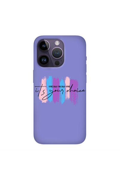 Other Apple iPhone 14 Pro One Day Or Day One Purple Colored Silicone TPU Θήκη