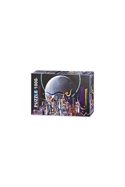 Empressco Colorful and Detailed 1000 Piece Moon City Puzzle, Fun Hobby Enjoyment