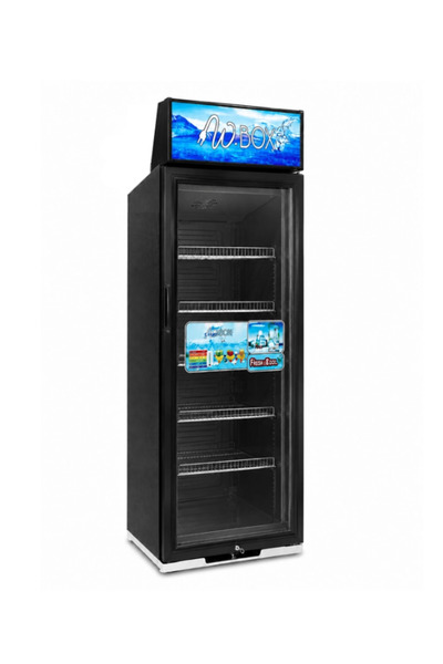 Wbox Display Refrigerator with Freezer - 10.07 ft - 350 L - Interior Light - ...