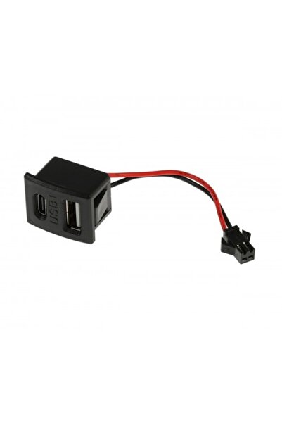 Roboyol Store Type-C / Usb A Dişi Soket Kavisli