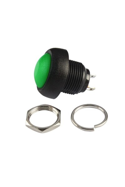 Genel Markalar 12mm PBS-33B Push Buton Yeşil