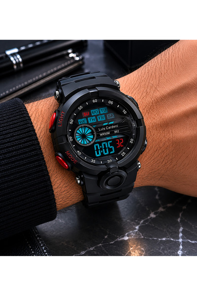 S.POLO Silicone Cord Men's Sports Wristwatch