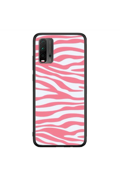 Other Xiaomi Redmi 9T Pink Zebra Black Glossy Θήκη