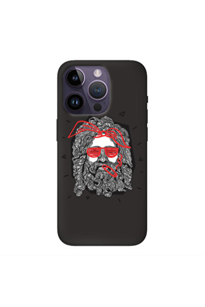 Other Apple iPhone 14 Pro Cool glasses Black Colored Silicone TPU Θήκη