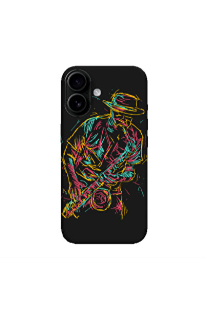 Other Apple Iphone 16 plus Jazz Black Colored Silicone TPU Θήκη
