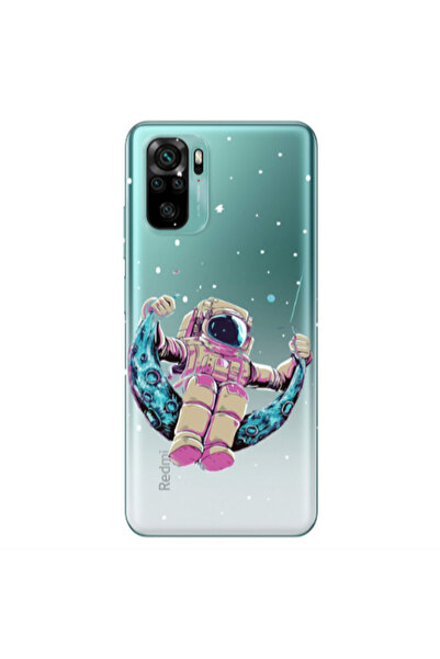 Other Xiaomi Redmi Note 10S Astronaut swinging on the moon Transparent Silico...