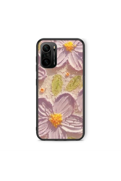 Other Xiaomi Poco F3 Daisy picture Black Glossy Θήκη