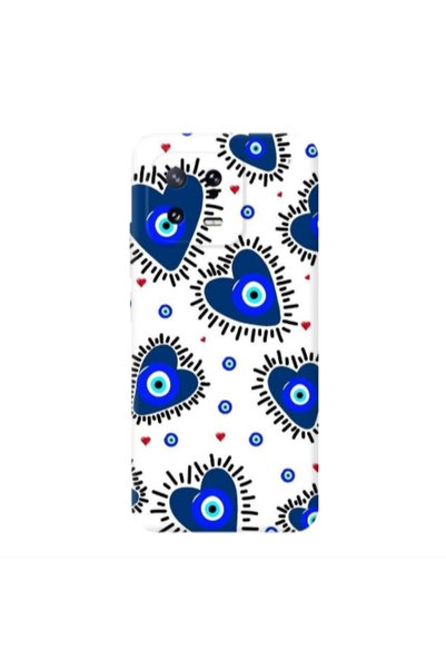 Other Xiaomi Mi 13 5G Heart evil eye beads Transparent Silicone TPU Θήκη