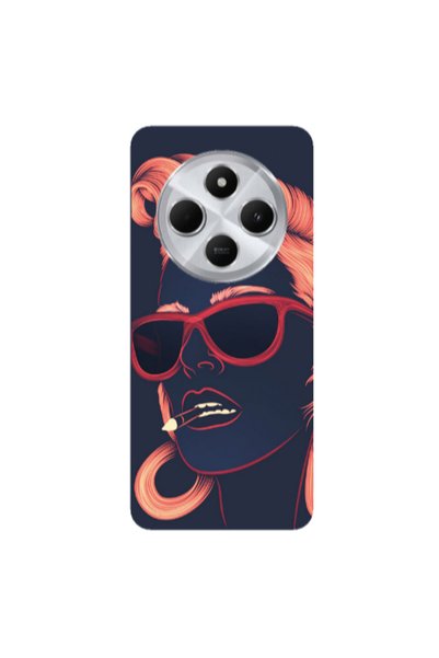 Other Xiaomi Redmi 14c Girl retro Transparent Silicone TPU Θήκη