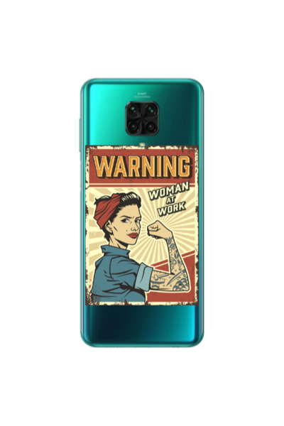 Other Xiaomi Redmi Note 9S Woman at work Transparent Silicone TPU Θήκη