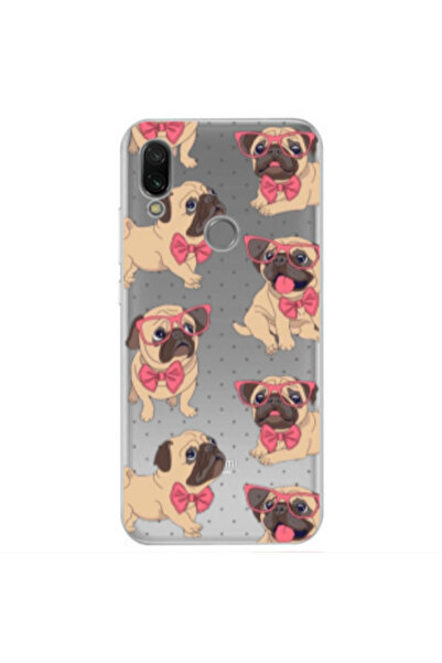 Other Xiaomi Redmi Note 7 Dog Spectacled Transparent Silicone TPU Θήκη