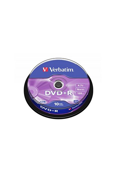 MC Micostore DVD+R Verbatim 43498, 4.7GB / 120мин, 16x, Комплект 10 броя (гор...