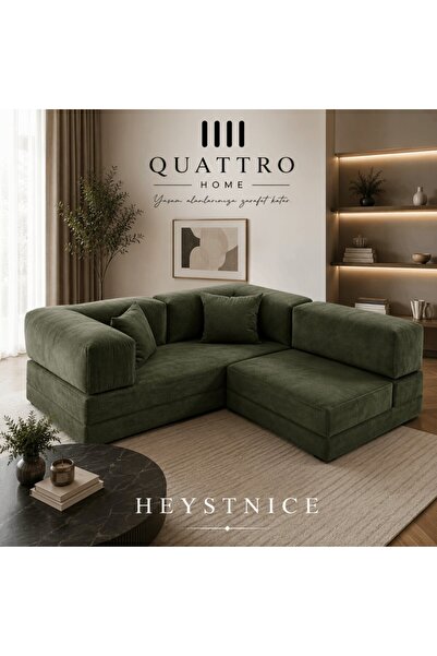QUATTRO HOME HEYSTNICE Küçük Köşe Modüler Sünger Koltuk 180x180 cm Aktivite, ...