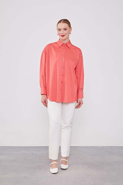 Levidor Coral Button Detailed Shirt