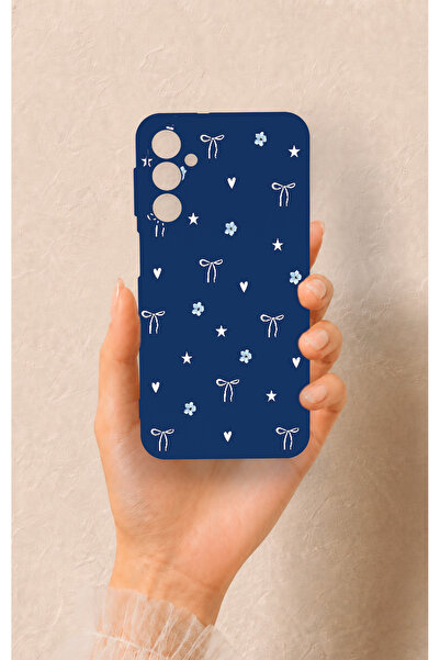Vip Case Samsung A24 Uyumlu Mini Fiyonk Desenli Silikon Kılıf