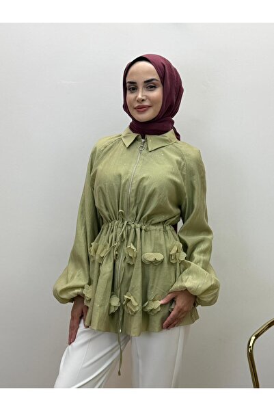 JOOQSTORE Silvery Thin Tensel Balloon Jacket