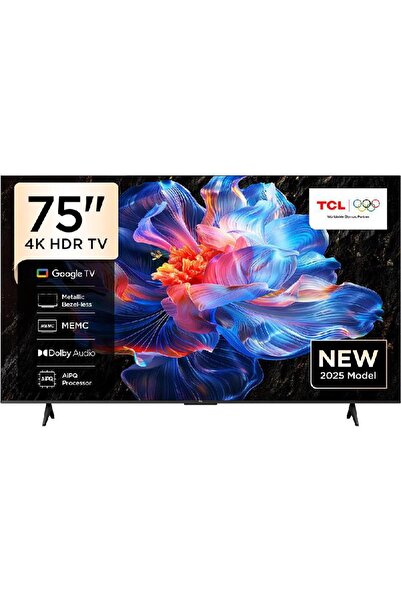 TCL تلفزيون ذكي 75 بوصة 4K LED 60 هرتز أسود 75P69K