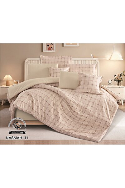 Red Rose Nefren 100% Cotton Bedspread with Modern Classic Patterns 230X250