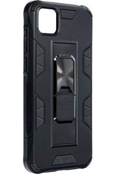 Forcell Defender Ανθεκτική Πλαστική Μαύρη Πίσω Θήκη (Huawei Y5p)