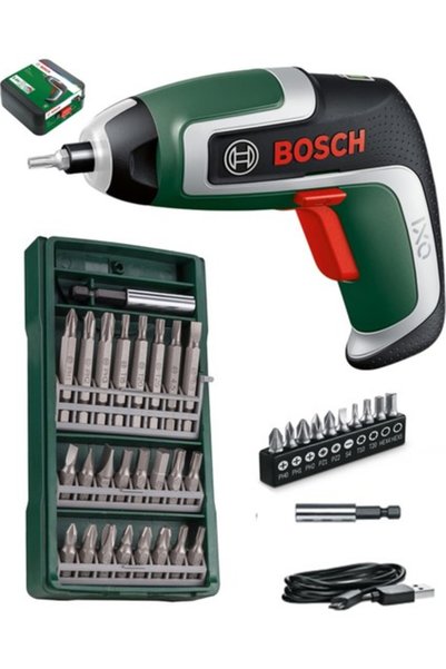 Bosch Ixo Akülü Vidalama Şarjlı Tornavida 3,6 V Li-on 25 Parça Vidalama Ucu S...