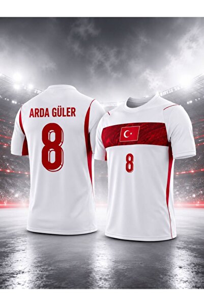 BYSPORTAKUS Türkiye Fifa 2026 Dünya Kupası Arda Güler Yetişkin Forması (WHİTE)