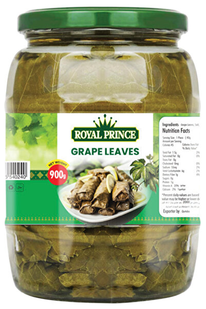ROYAL PRINCE Grape Leaves 900Gm