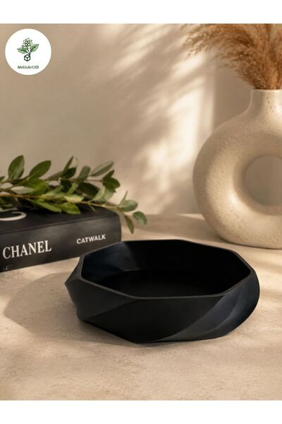 MelisArt3D Dünyası Modern Dekoratif Organizer Kase