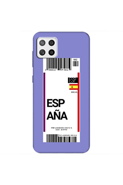 Other Samsung A22 5G Espana Arrival Purple Colored Silicone TPU Θήκη