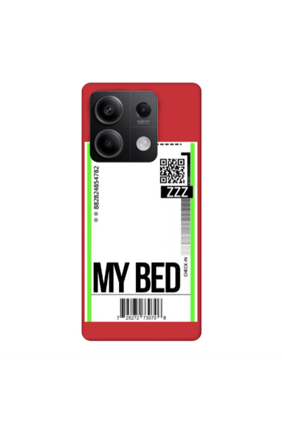 Other Xiaomi Redmi Note 13 5G My Bed ZZZ Red Colored Silicone TPU Θήκη