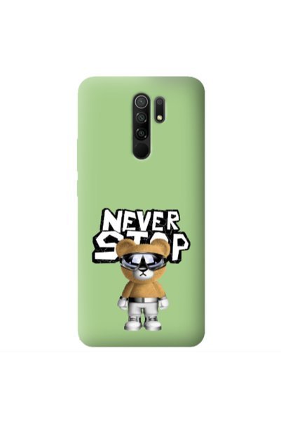 Other Xiaomi Redmi 9 Never stop Light Green Colored Silicone TPU Θήκη