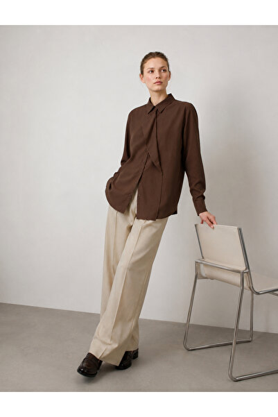 axy Brown Modal Blend Women's Shirt Tunic