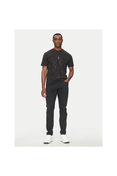 Plein Sport Tricou bărbătesc SAEC MTK8009 STE001N Negru