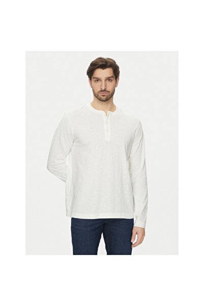 Marc O Polo Bluză cu mânecă lungă pentru bărbați 522224652064 Crem
