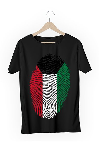 Generic Fashion World High Quality Palestine Footprint Design Printed Cotton T-Shirt