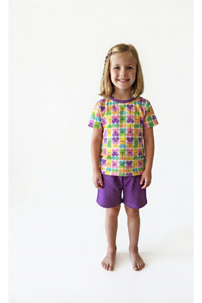ICEFIELDS Girl's Shorts T-Shirt Set