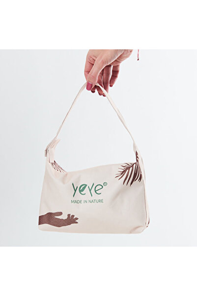 YEYE Made In Nature Trusă cosmetică impermeabilă LEAF cu fermoar, dimensiune ...