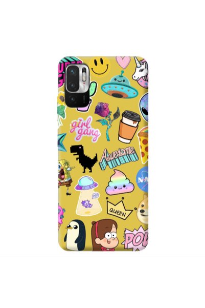 Other Xiaomi Redmi Note 10 Pro 5G Cartoon queen Yellow Colored Silicone TPU Θήκη
