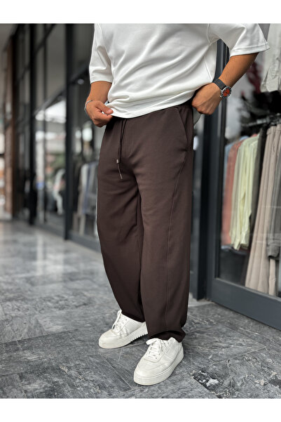BYBASICMAN Coffee Piping Leg Sweatpants Bla-721
