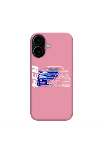 Other Apple Iphone 16 plus Blue R34 Pink Colored Silicone TPU Θήκη