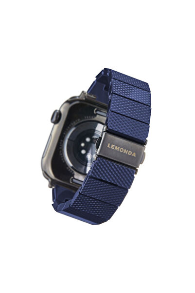 OEM Λουράκι από φυτικές ίνες για Apple Watch 44 45 46 49mm Μπλε