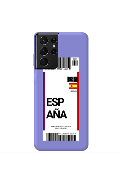 Other Samsung S21 Ultra Espana Arrival Purple Colored Silicone TPU Θήκη