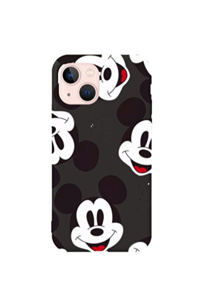 Other Apple iPhone 13 Mickey Mouse Black Colored Silicone TPU Θήκη