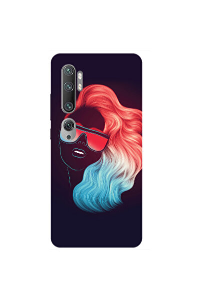 Other Xiaomi Mi Note 10 Pro Girl with glasses Transparent Silicone TPU Θήκη
