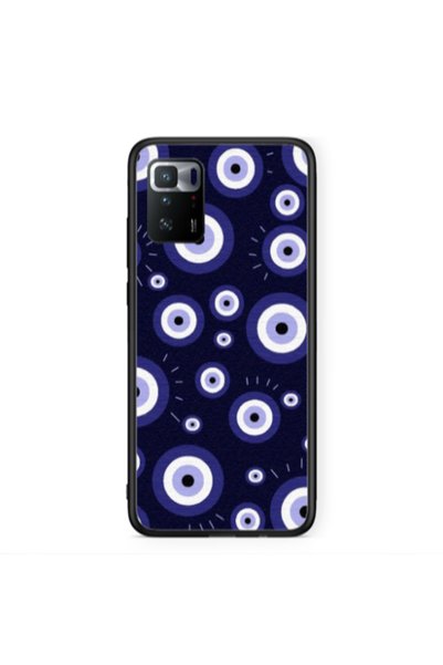 Other Xiaomi Poco X3 GT Purple evil eye bead Black Glossy Θήκη