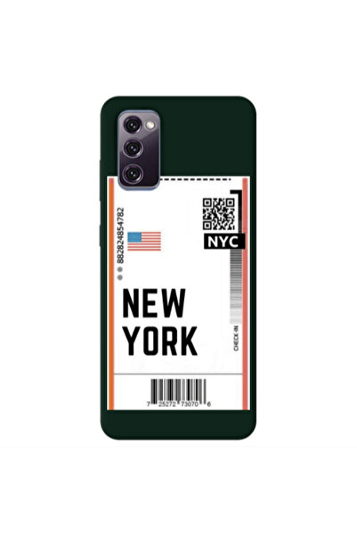Other Samsung S20 FE New York NYC Dark Green Colored Silicone TPU Θήκη