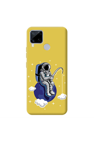 Other Realme C25 Fishing space Yellow Colored Silicone TPU Θήκη