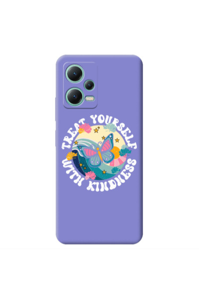 Other Xiaomi Redmi Note 12 Pro 5G Kindless Yourself Purple Colored Silicone T...
