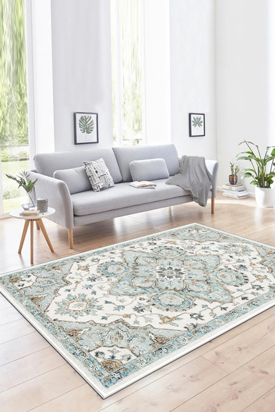 Halise Home Kaymaz Taban Yıkanabilir Kalın Dokulu Halı & Yolluk & Mutfak Halısı